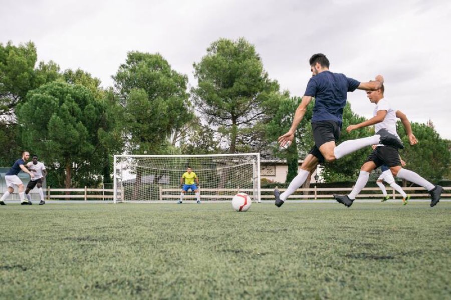A grassroots match in progress
